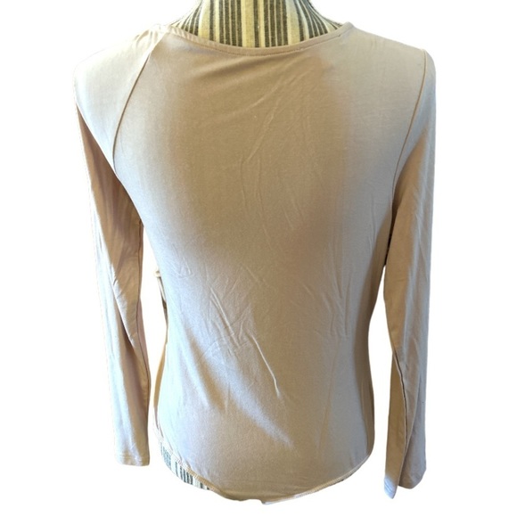 ASYMMETRIC Bodysuit, Blush Pink, Size M - Picture 2 of 3